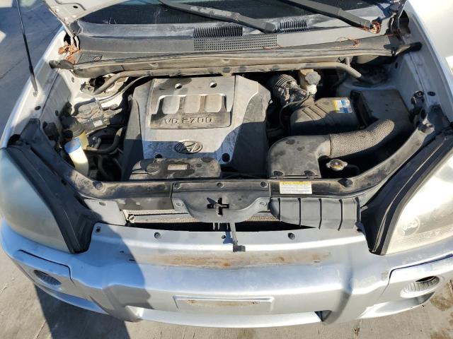 KM8JN72D77U501951 - 2007 HYUNDAI TUCSON SE SILVER photo 12