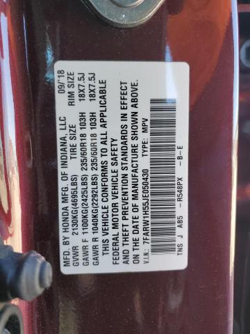 7FARW1H55JE050430 - 2018 HONDA CR-V EX MAROON photo 13