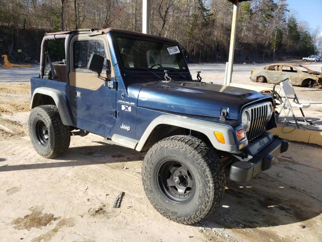 1J4FA39S62P750679 - 2002 JEEP WRANGLER / X BLUE photo 4