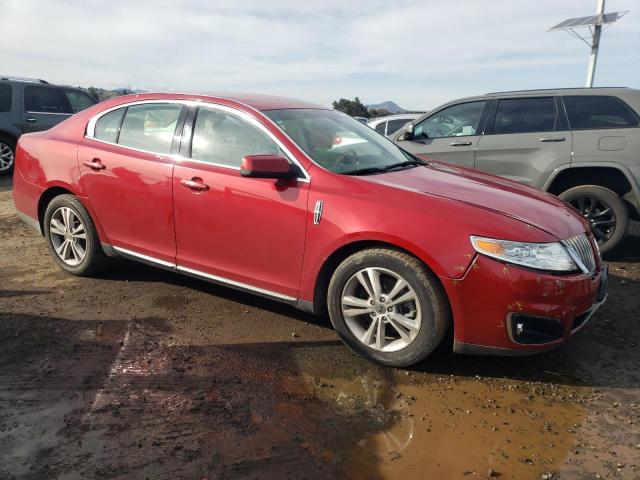 1LNHM93R39G615454 - 2009 LINCOLN MKS RED photo 4