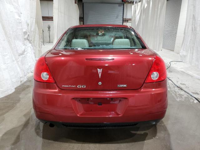 1G2ZA5E05A4154096 - 2010 PONTIAC G6 BURGUNDY photo 6