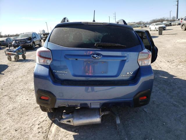 JF2GPBCC3EH271687 - 2014 SUBARU XV CROSSTR 2.0I HYBRID BLUE photo 6