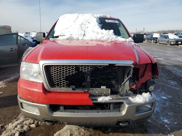 1FTPX14545NB24790 - 2005 FORD F150 RED photo 5