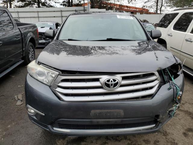 5TDBK3EH4DS251156 - 2013 TOYOTA HIGHLANDER BASE GRAY photo 5