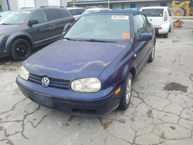3VWDC21V62M809949 - 2002 VOLKSWAGEN CABRIO GLX 蓝色 照片 2