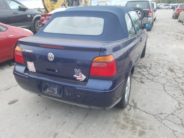 3VWDC21V62M809949 - 2002 VOLKSWAGEN CABRIO GLX 蓝色 照片 4