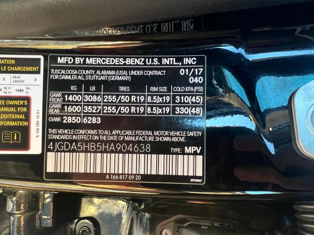 4JGDA5HB5HA904638 - 2017 MERCEDES-BENZ GLE 350 4MATIC BLACK photo 10