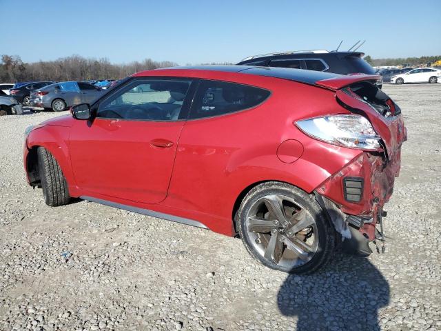 KMHTC6AE5EU203530 - 2014 HYUNDAI VELOSTER TURBO RED photo 2