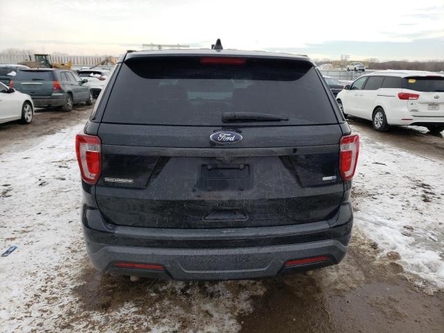 1FM5K8AR9KGA30955 - 2019 FORD EXPLORER POLICE INTERCEPTOR BLACK photo 6