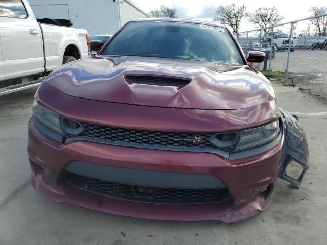 2C3CDXGJXKH704167 - 2019 DODGE CHARGER SCAT PACK BURGUNDY photo 5