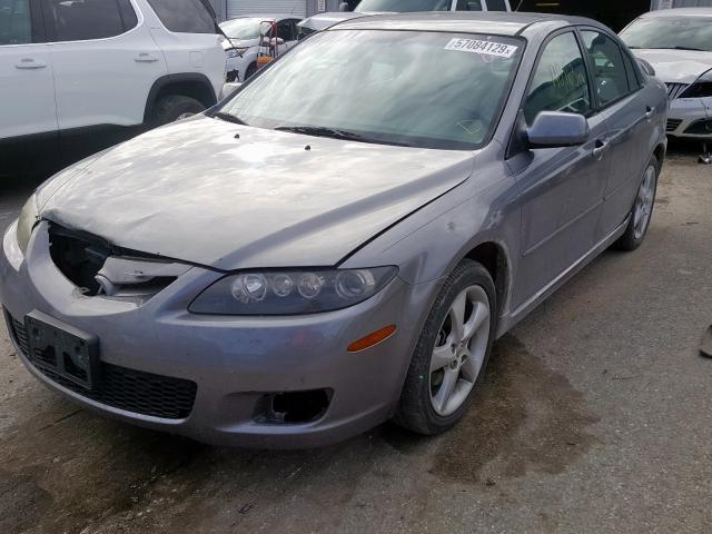 1YVHP84C775M25823 - 2007 MAZDA 6 I GRAY photo 2