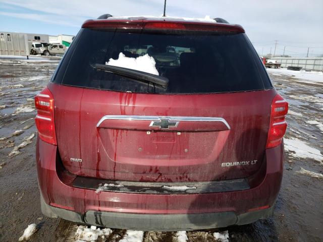 2GNFLFEK3G6351234 - 2016 CHEVROLET EQUINOX LT BURGUNDY photo 6