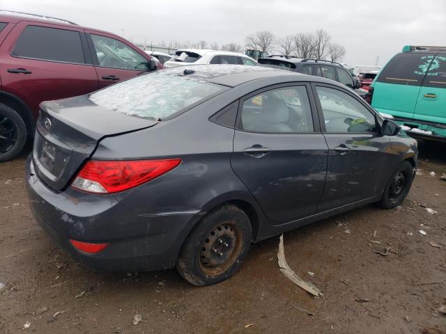 KMHCT4AE5CU235301 - 2012 HYUNDAI ACCENT GLS GRAY photo 3