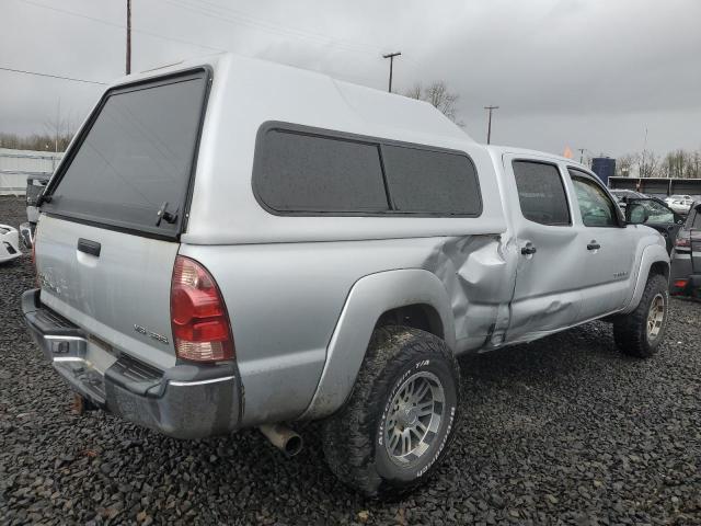 5TEMU52N16Z181002 - 2006 TOYOTA TACOMA DOUBLE CAB LONG BED SILVER photo 3