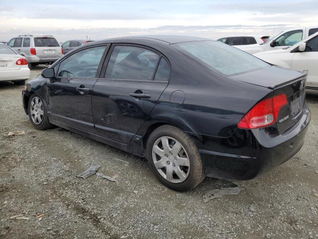 2HGFA16518H346390 - 2008 HONDA CIVIC LX BLACK photo 2