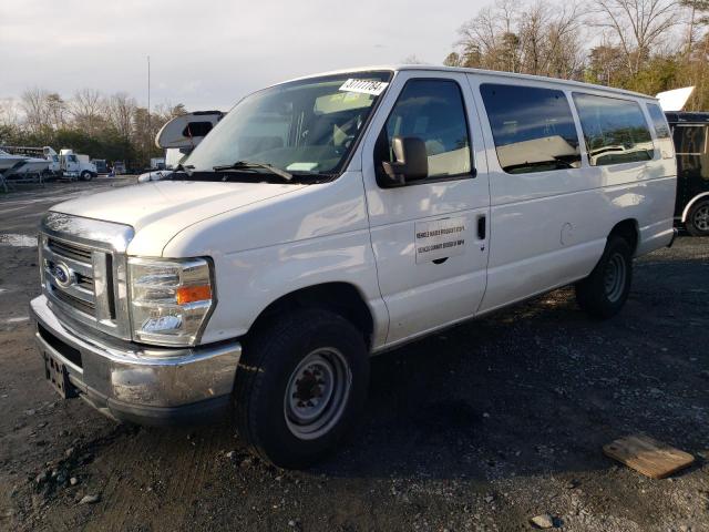 1FBSS3BL8EDB00329 - 2014 FORD ECONOLINE E350 SUPER DUTY WAGON WHITE photo 1