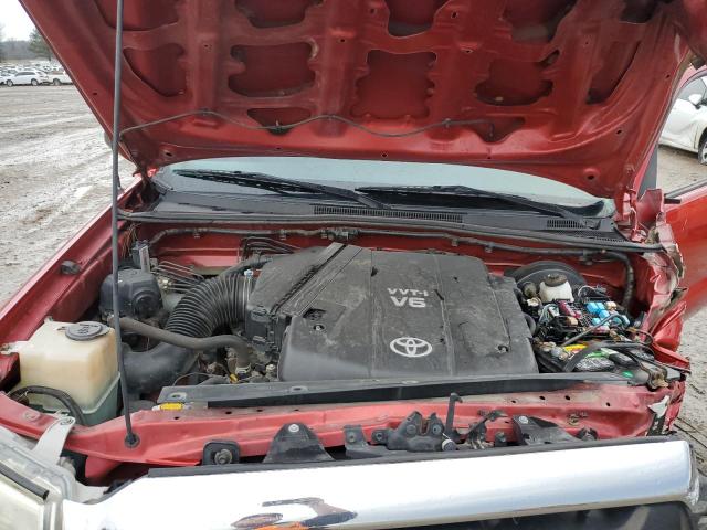 5TFJU4GN9DX034663 - 2013 TOYOTA TACOMA DOUBLE CAB PRERUNNER RED photo 11