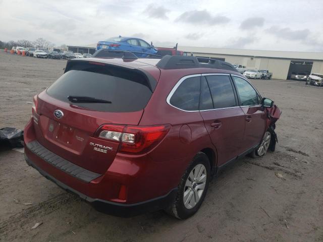 4S4BSAFC6G3338985 - 2016 SUBARU OUTBACK 2.5I PREMIUM BURGUNDY photo 3