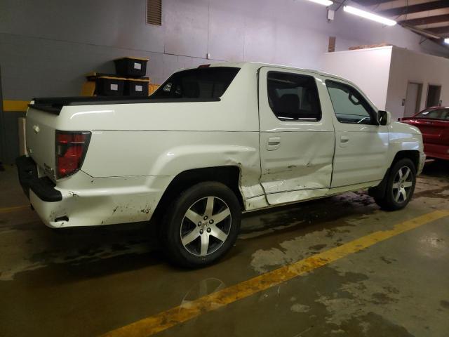 5FPYK1F63EB012836 - 2014 HONDA RIDGELINE RTL-S WHITE photo 3