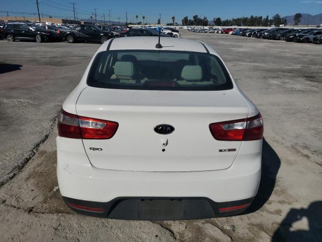 KNADN4A31D6132252 - 2013 KIA RIO EX WHITE photo 6