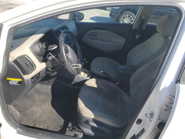 KNADN4A31D6132252 - 2013 KIA RIO EX WHITE photo 7