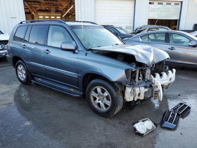 JTEGD21A030069647 - 2003 TOYOTA HIGHLANDER BLUE photo 4