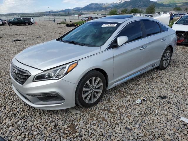 5NPE34AF7HH592972 - 2017 HYUNDAI SONATA SPORT SILVER photo 1