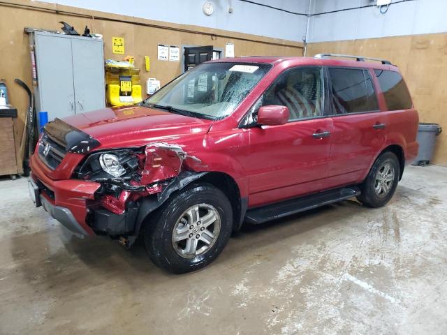 5FNYF18595B012325 - 2005 HONDA PILOT EXL RED photo 1