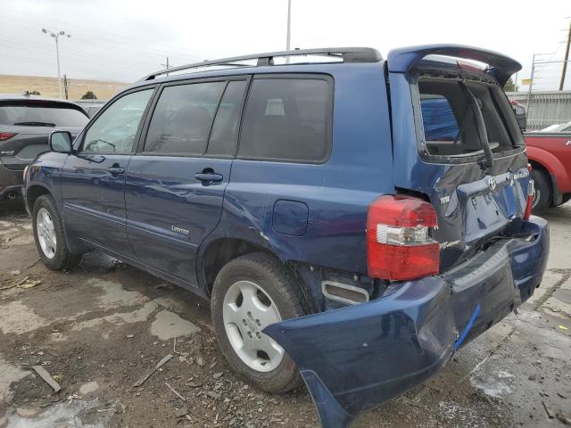 JTEEP21A270214773 - 2007 TOYOTA HIGHLANDER SPORT BLUE photo 2