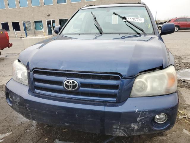 JTEEP21A270214773 - 2007 TOYOTA HIGHLANDER SPORT BLUE photo 5