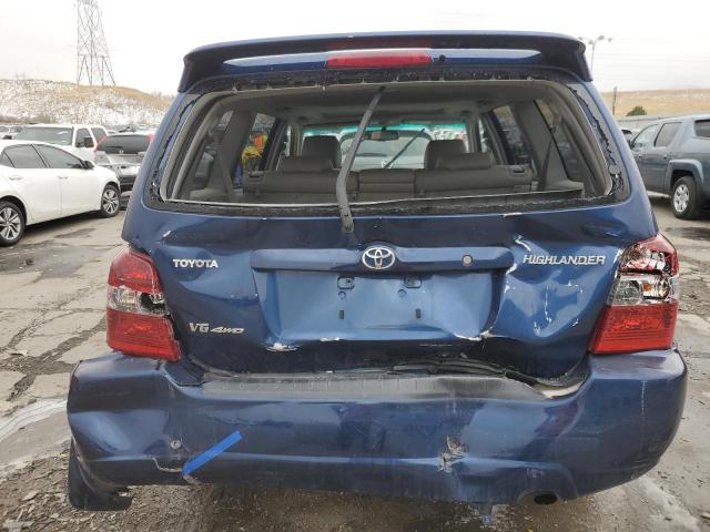 JTEEP21A270214773 - 2007 TOYOTA HIGHLANDER SPORT BLUE photo 6