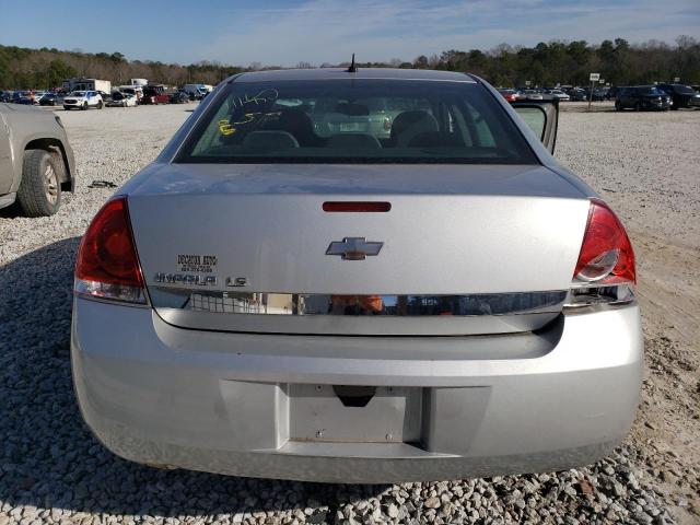 2G1WB57N091187320 - 2009 CHEVROLET IMPALA LS SILVER photo 6