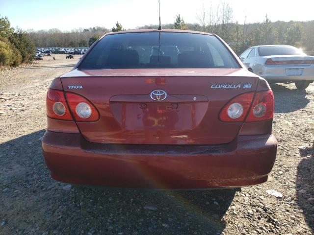 1NXBR32E68Z937301 - 2008 TOYOTA COROLLA CE RED photo 6