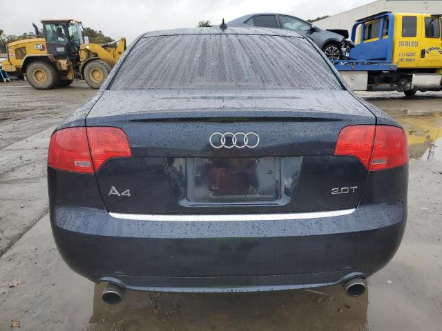 WAUAF78E38A166561 - 2008 AUDI A4 2.0T BLUE photo 6