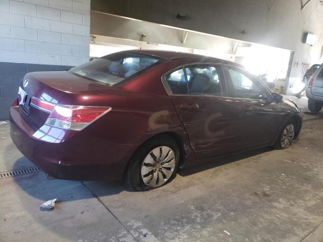 1HGCP2F31CA205235 - 2012 HONDA ACCORD LX BURGUNDY photo 3