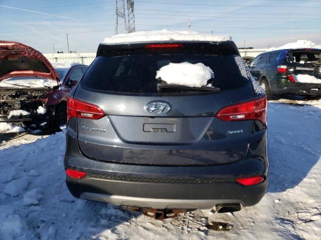 5XYZU3LB7DG096722 - 2013 HYUNDAI SANTA FE S BLUE photo 6