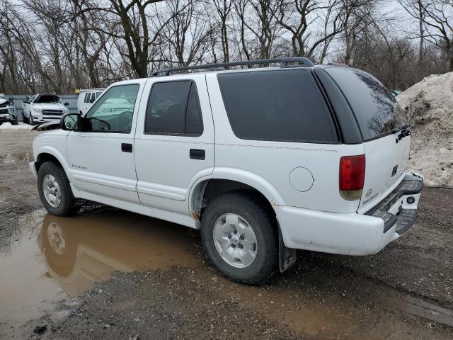 1GNDT13W712201888 - 2001 CHEVROLET BLAZER WHITE photo 2