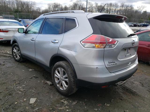 KNMAT2MV8GP615863 - 2016 NISSAN ROGUE S SILVER photo 2