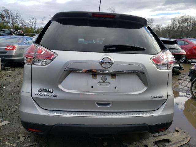 KNMAT2MV8GP615863 - 2016 NISSAN ROGUE S SILVER photo 6