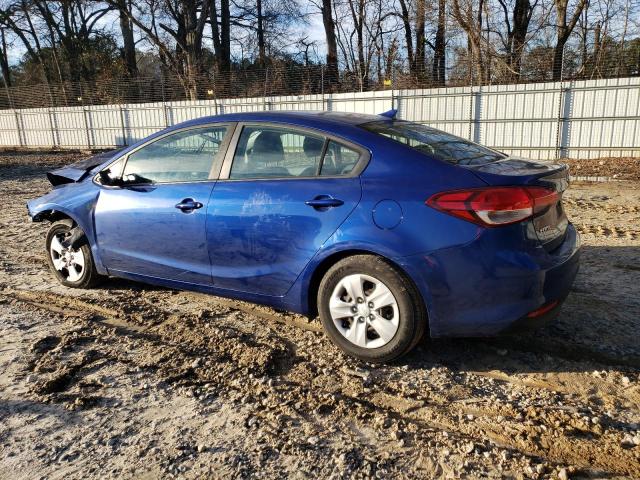 3KPFK4A71HE088583 - 2017 KIA FORTE LX BLUE photo 2