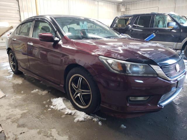 1HGCR2F31DA196211 - 2013 HONDA ACCORD LX BURGUNDY photo 4