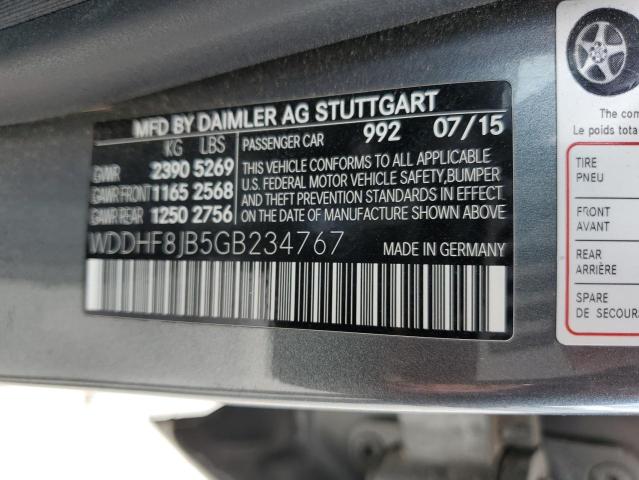 WDDHF8JB5GB234767 - 2016 MERCEDES-BENZ E 350 4MATIC GRAY photo 12