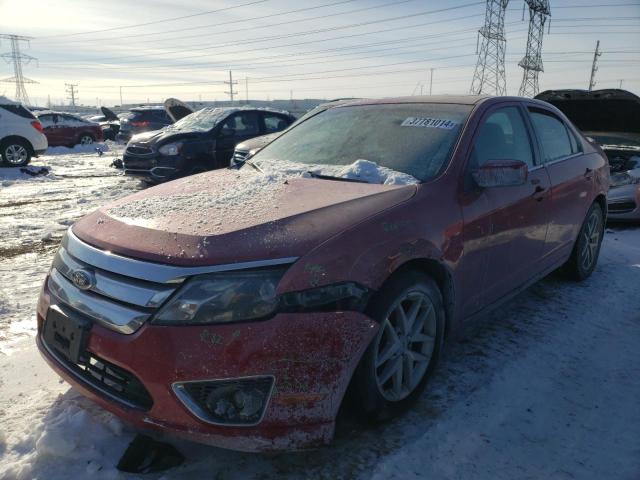 3FAHP0JA0CR337493 - 2012 FORD FUSION SEL RED photo 1