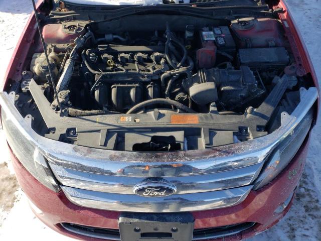 3FAHP0JA0CR337493 - 2012 FORD FUSION SEL RED photo 11