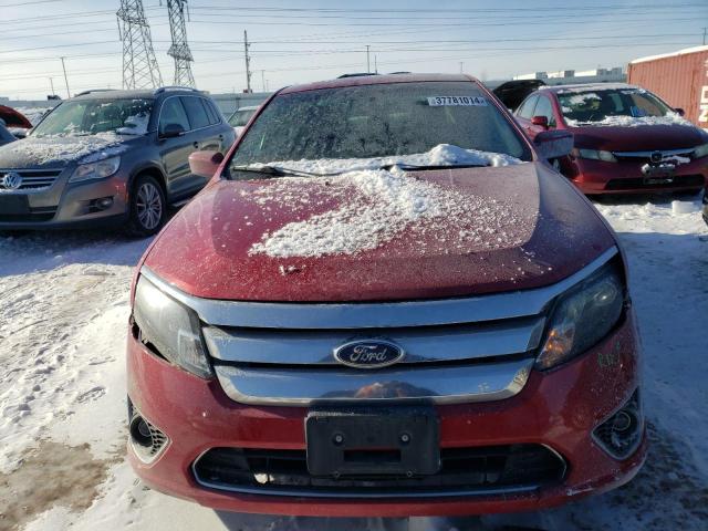 3FAHP0JA0CR337493 - 2012 FORD FUSION SEL RED photo 5