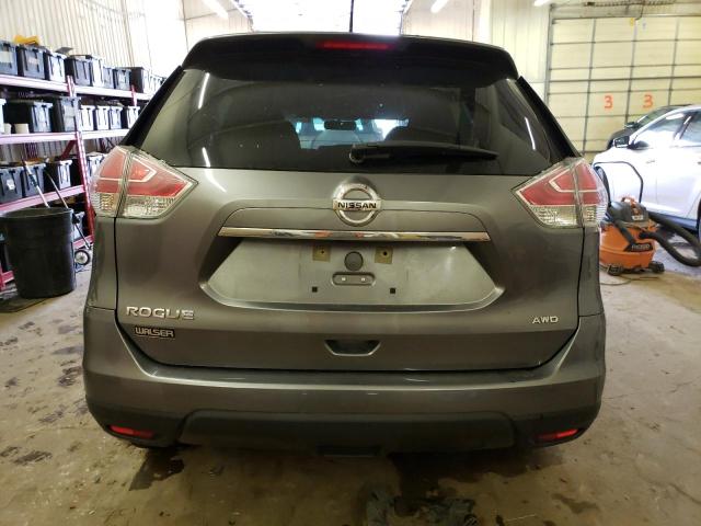 KNMAT2MV6GP676922 - 2016 NISSAN ROGUE S GRAY photo 6