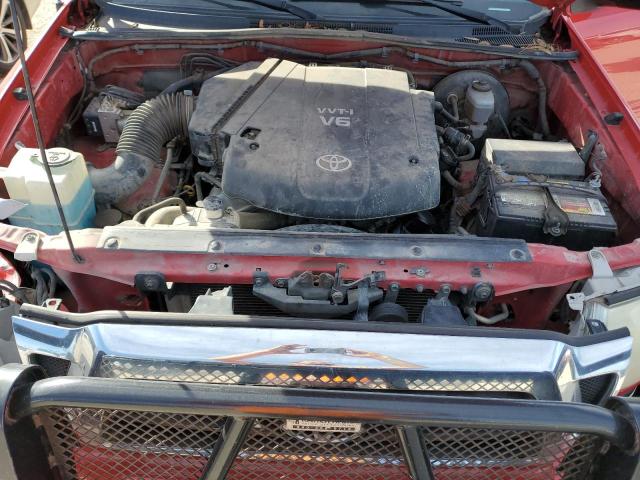 3TMJU62N78M055655 - 2008 TOYOTA TACOMA DOUBLE CAB PRERUNNER RED photo 11