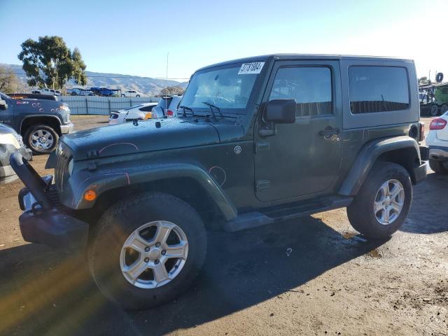 1J4FA54158L553240 - 2008 JEEP WRANGLER SAHARA GREEN photo 1