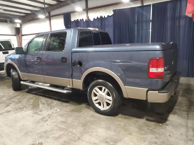 1FTPW12595FA17041 - 2005 FORD F150 SUPERCREW BLUE photo 2