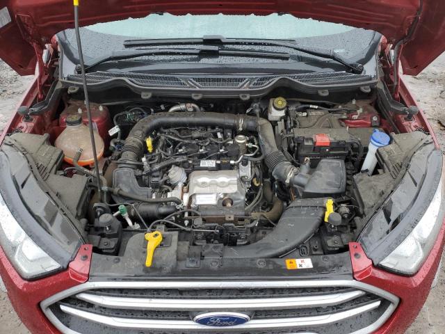 MAJ3S2GE4LC387696 - 2020 FORD ECOSPORT SE RED photo 12